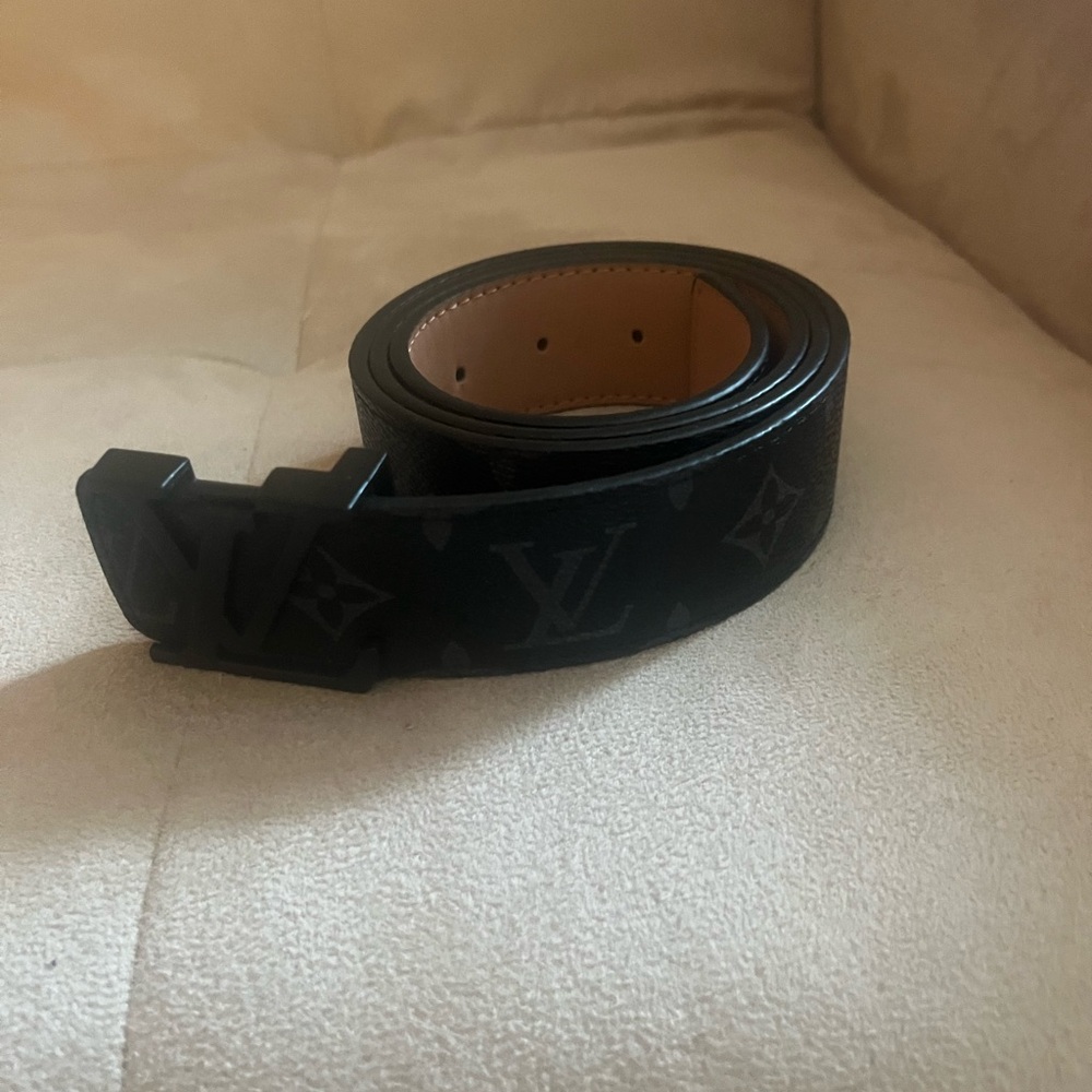 Louis Vuitton Men's Black Designer Belt